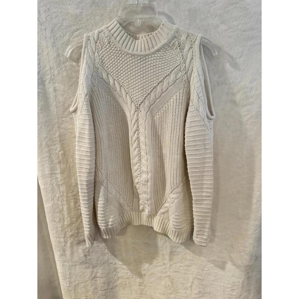 H&M Divided Sweater Women's Open Shoulder Long Sleeves Size S